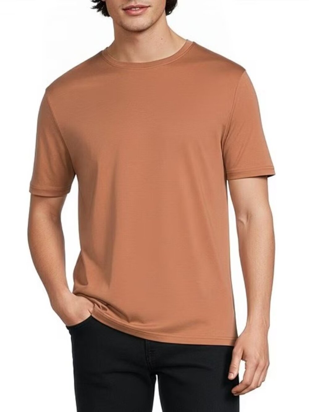 Murano Liquid Luxury Tee Men’s Size Large | Brown/Tan | New Without Tags